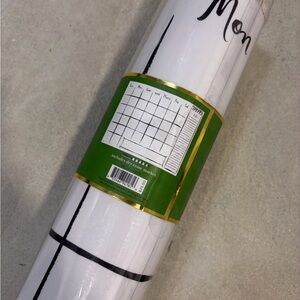 Kate Spade White and Black Dry Erase Calendar